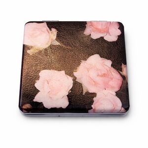 Portable Floral Compact Mirror